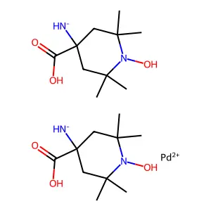 (4-carboxy-1-hydroxy-2,2,6,6-tetramethylpiperidin-4-yl)azanide;palladium(2+) structure