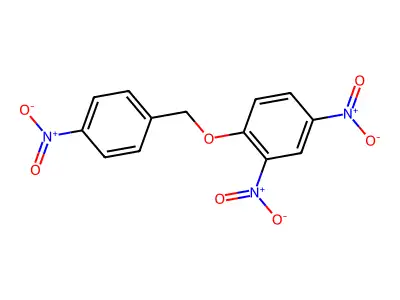 2,4-Dinitro-1-[(4-nitrophenyl)methoxy]benzene structure