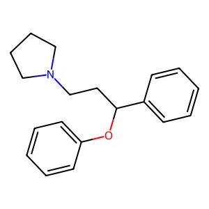 1-(3-Phenoxy-3-phenylpropyl)pyrrolidine structure