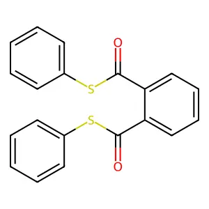 1,2-Benzenedicarbothioic acid, s,s-diphenyl ester structure