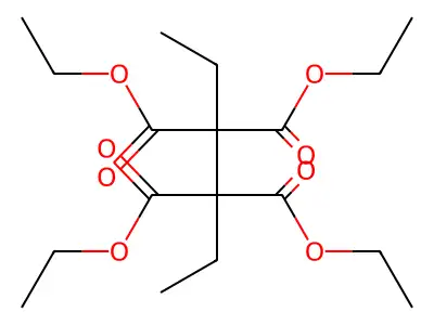 Tetraethyl hexane-2,2,3,3-tetracarboxylate structure