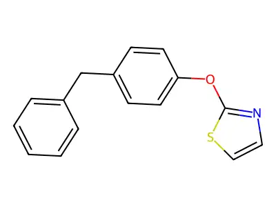 2-(p-Benzylphenoxy)thiazole structure