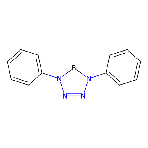 1H-Tetrazaborole, 4,5-dihydro-1,4-diphenyl- structure