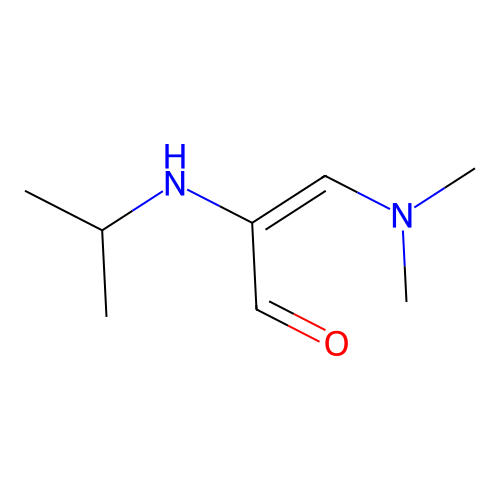 3-(Dimethylamino)-2-(propan-2-ylamino)prop-2-enal structure