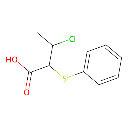 3-Chloro-2-(phenylsulfanyl)butanoic acid structure