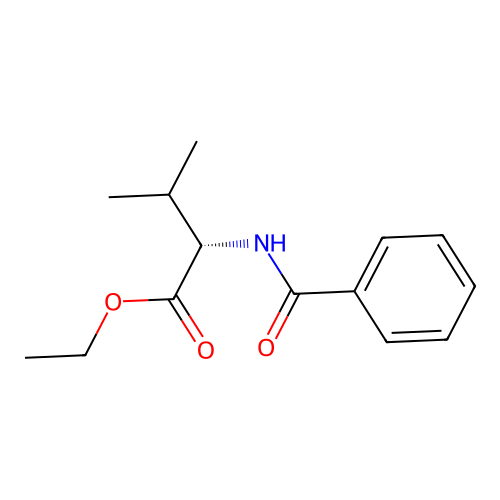 (S)-2-Benzoylamino-3-methyl-butyric acid ethyl ester structure