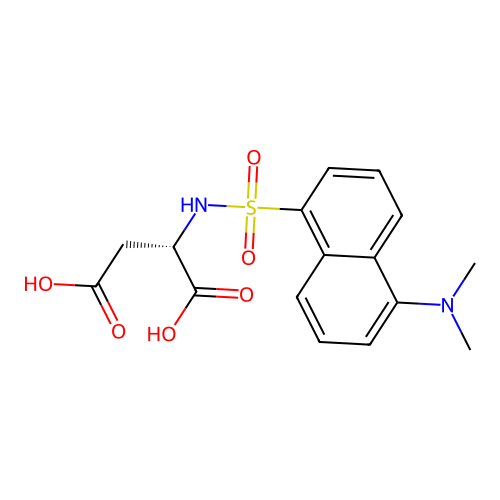 Dansyl-L-aspartic acid structure