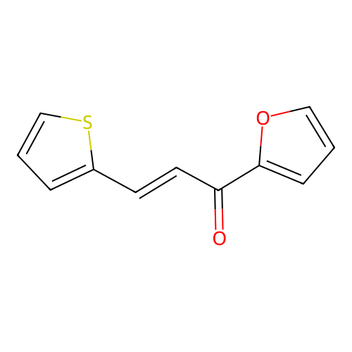 1-(2-Furyl)-3-(2-thienyl)-2-propen-1-one structure