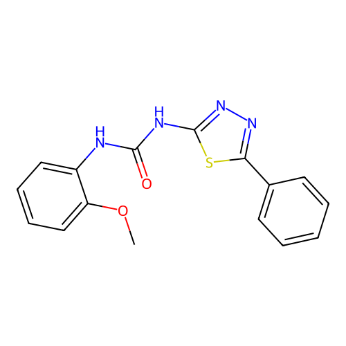 1-(2-Methoxyphenyl)-3-(5-phenyl-1,3,4-thiadiazol-2-yl)urea structure
