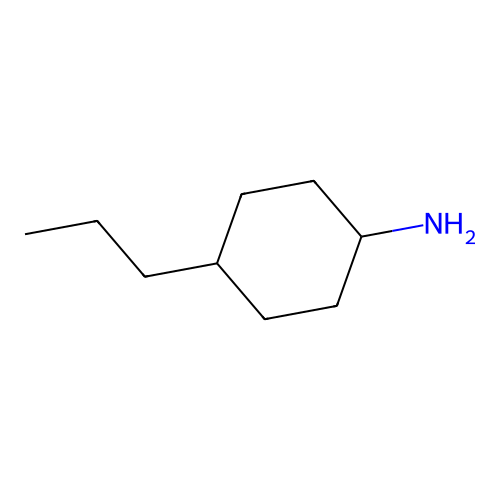 4-Propylcyclohexylamine structure