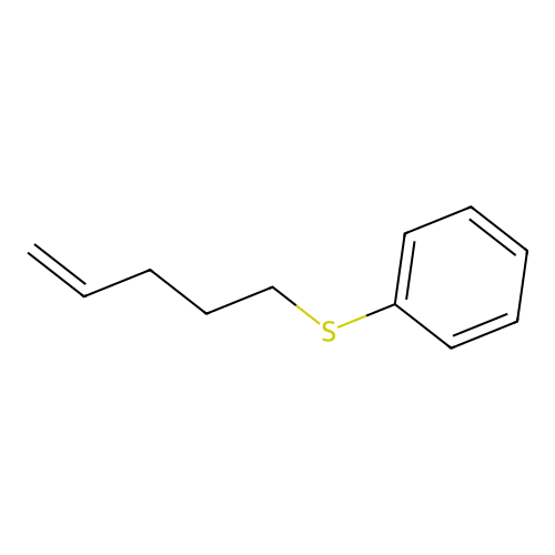 Benzene, (4-pentenylthio)- structure