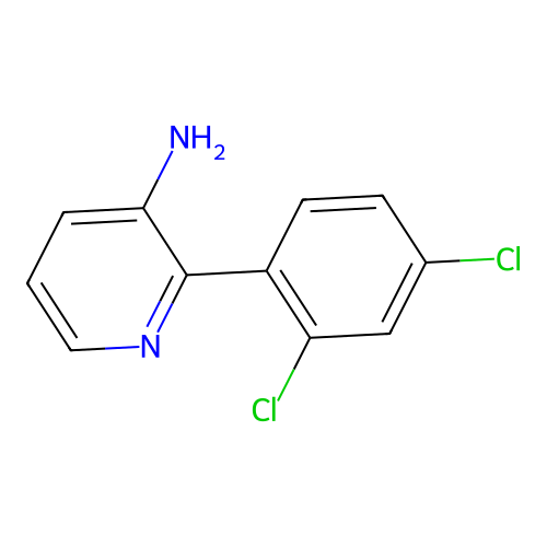 2-(2,4-Dichlorophenyl)pyridin-3-amine structure