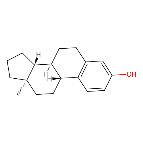 (8alpha,9beta,13alpha,14beta)-Estra-1,3,5(10)-trien-3-ol structure