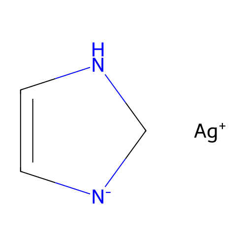 1H-Imidazole, silver(1+) salt structure