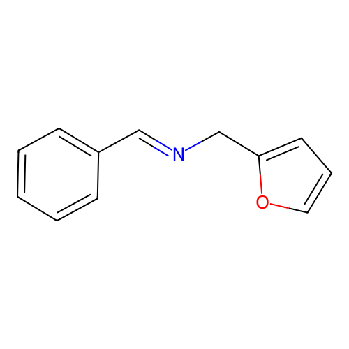 1-(furan-2-yl)-N-[(E)-phenylmethylidene]methanamine structure