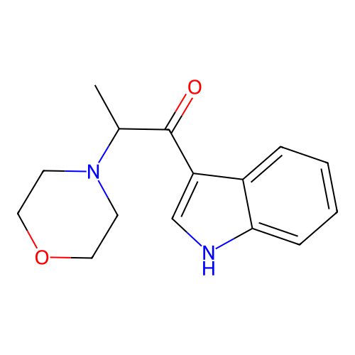 1-(1H-Indol-3-yl)-2-morpholin-4-yl-propan-1-one structure