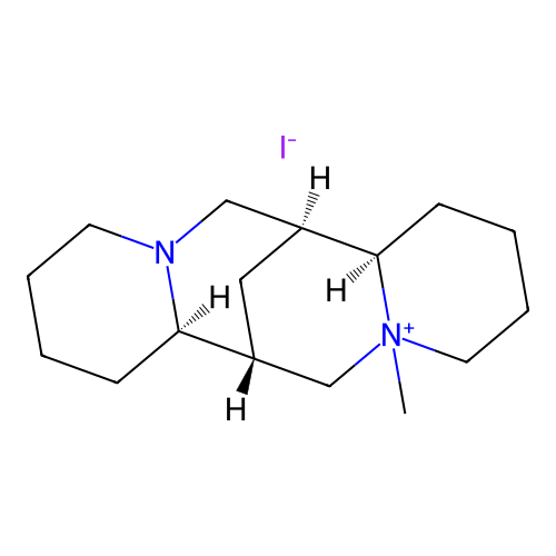 alpha-Isosparteine methiodide structure