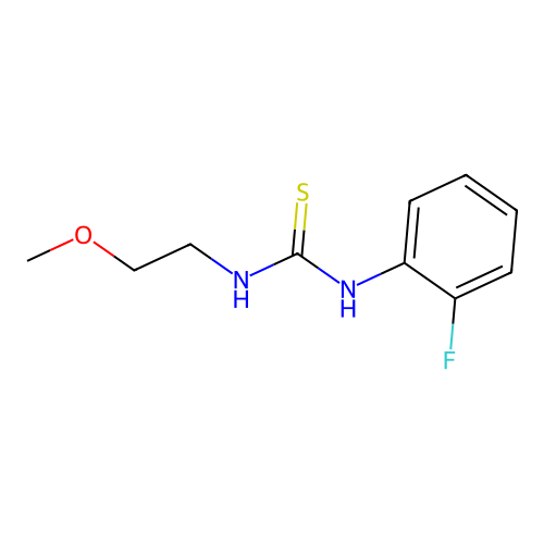 1-(2-Fluorophenyl)-3-(2-methoxyethyl)thiourea structure