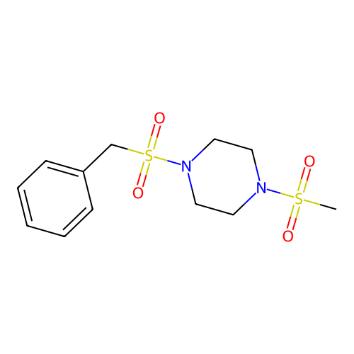 1-(Benzylsulfonyl)-4-(methylsulfonyl)piperazine structure