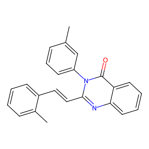 3-(3-methylphenyl)-2-[2-(2-methylphenyl)vinyl]-4(3H)-quinazolinone structure