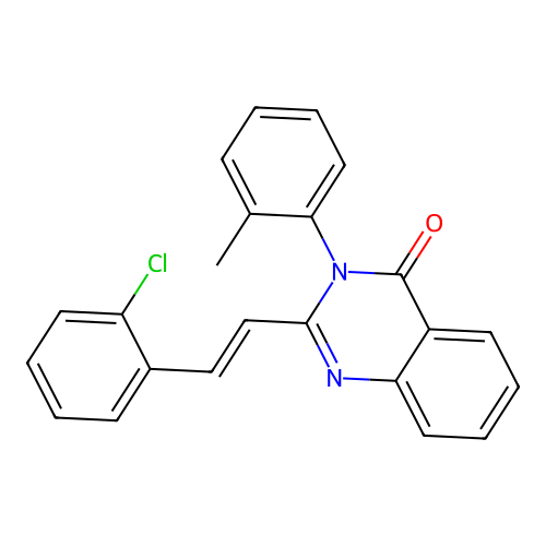 2-[(Z)-2-(2-chlorophenyl)ethenyl]-3-(2-methylphenyl)quinazolin-4-one structure