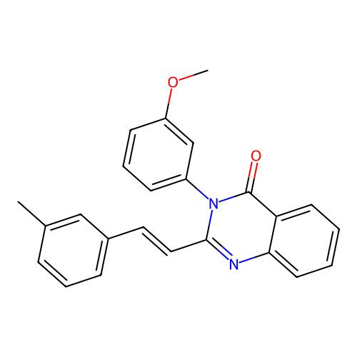 3-(3-methoxyphenyl)-2-[2-(3-methylphenyl)vinyl]-4(3H)-quinazolinone structure