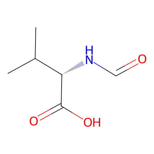 N-formyl-L-valine structure