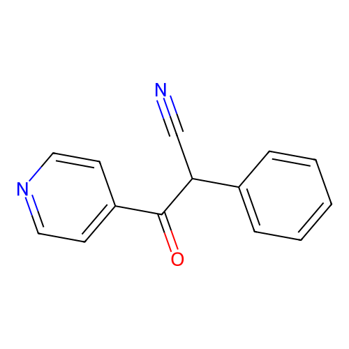 3-Oxo-2-phenyl-3-pyridin-4-ylpropanenitrile structure