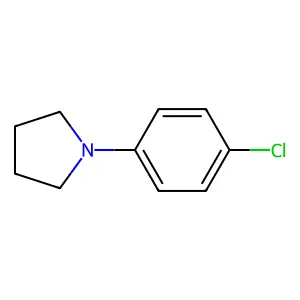 Pyrrolidine, 1-(4-chlorophenyl)- structure