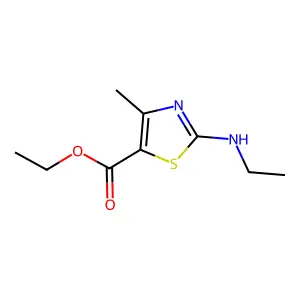 Ethyl 2-(ethylamino)-4-methyl-1,3-thiazole-5-carboxylate structure