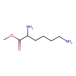 methyl (2R)-2,6-diaminohexanoate structure