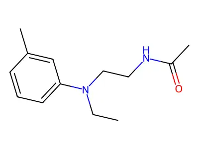 Acetamide, N-[2-[ethyl(3-methylphenyl)amino]ethyl]- structure