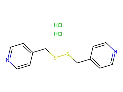 Pyridine, 4,4'-(dithiodimethylene)bis-, dihydrochloride structure