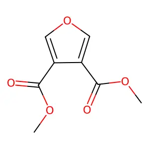 Dimethyl furan-3,4-dicarboxylate structure