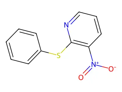 3-Nitro-2-(phenylthio)pyridine structure