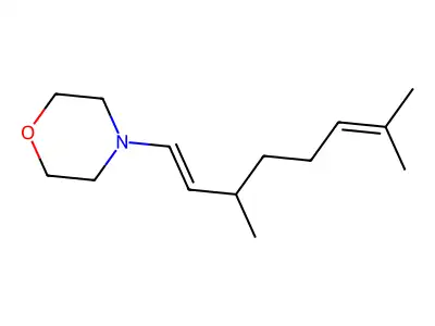 4-(3,7-Dimethyl-1,6-octadien-1-yl)morpholine structure