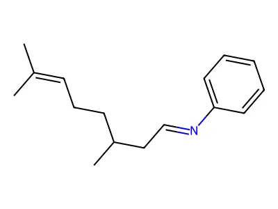N-(3,7-Dimethyl-6-octen-1-ylidene)benzenamine structure