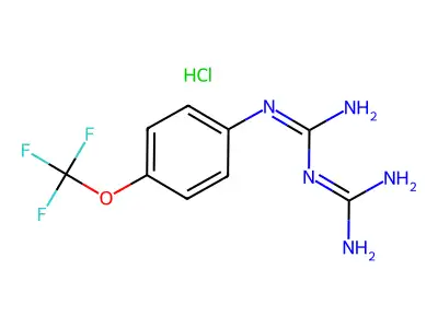 1-(Diaminomethylidene)-2-[4-(trifluoromethoxy)phenyl]guanidine structure