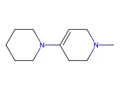 1-methyl-4-piperidin-1-yl-3,6-dihydro-2H-pyridine structure