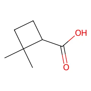 2,2-Dimethylcyclobutane-1-carboxylic acid structure
