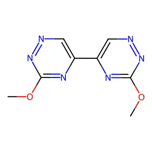 3,3'-Dimethoxy-5,5'-bi-1,2,4-triazine structure