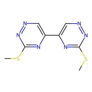 3-Methylsulfanyl-5-(3-methylsulfanyl-1,2,4-triazin-5-yl)-1,2,4-triazine structure
