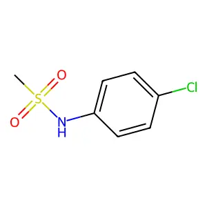 N-(4-Chlorophenyl)methanesulfonamide structure