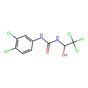 Urea, 1-(3,4-dichlorophenyl)-3-(2,2,2-trichloro-1-hydroxyethyl)- structure