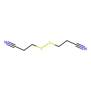 3-((2-Cyanoethyl)disulfanyl)propanenitrile structure