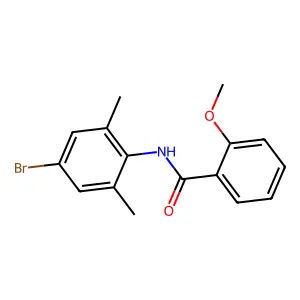 N-(4-bromo-2,6-dimethylphenyl)-2-methoxybenzamide structure
