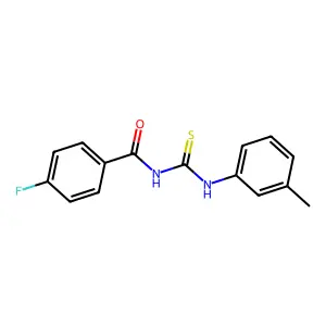 4-fluoro-N-[(3-methylphenyl)carbamothioyl]benzamide structure