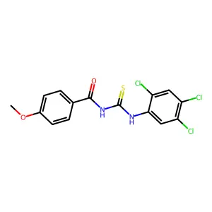 4-methoxy-N-[(2,4,5-trichlorophenyl)carbamothioyl]benzamide structure