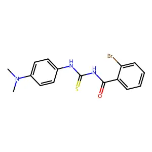 2-bromo-N-{[4-(dimethylamino)phenyl]carbamothioyl}benzamide structure