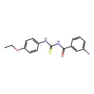 N-[(4-ethoxyphenyl)carbamothioyl]-3-iodobenzamide structure